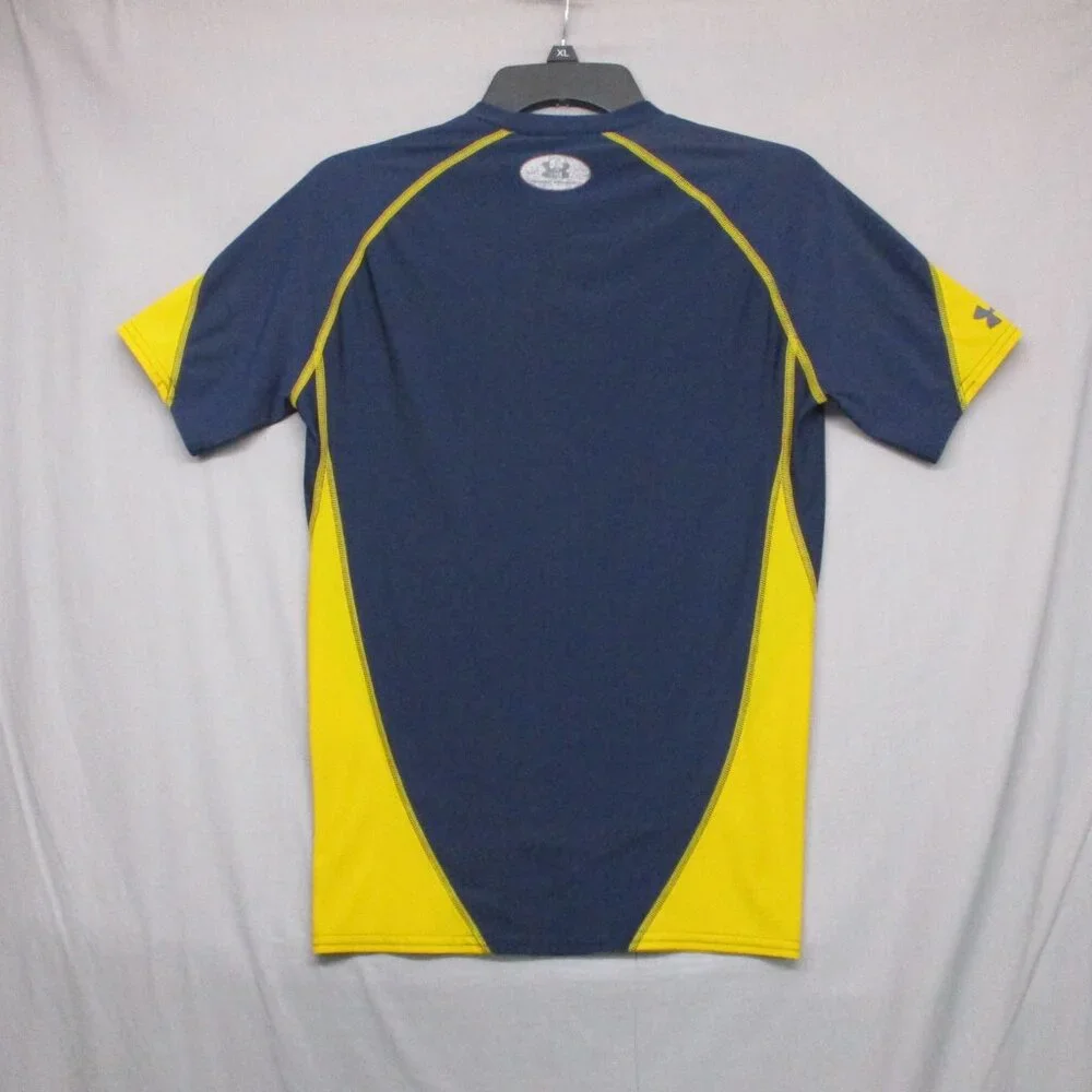 Under Armour Activewear‎ T-Shirt Blue & Yellow Youth Size | L
